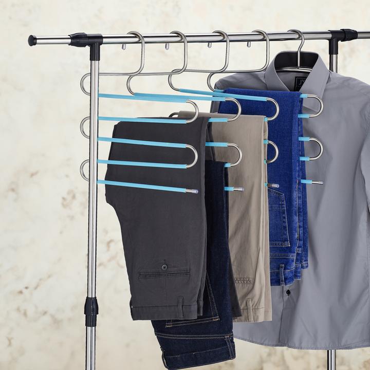 Actual product image Relaxdays 4x multiple trouser hangers (1 x)