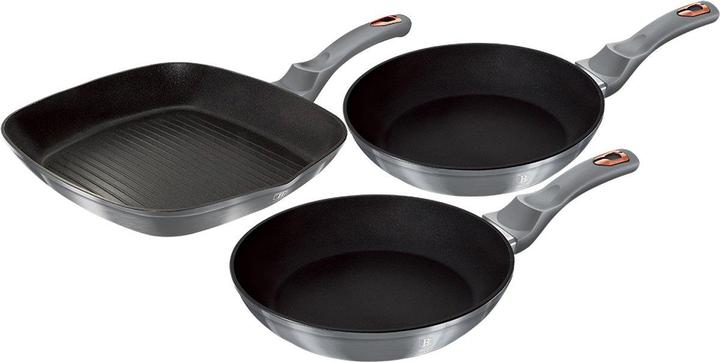 Actual product image BerlingerHaus grill pan 20 24 28cm (28 cm, Frying pan, Aluminium)