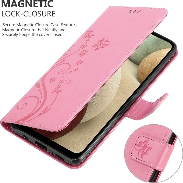 Produktbild Cadorabo Flower Book Cover (Samsung Galaxy A12)