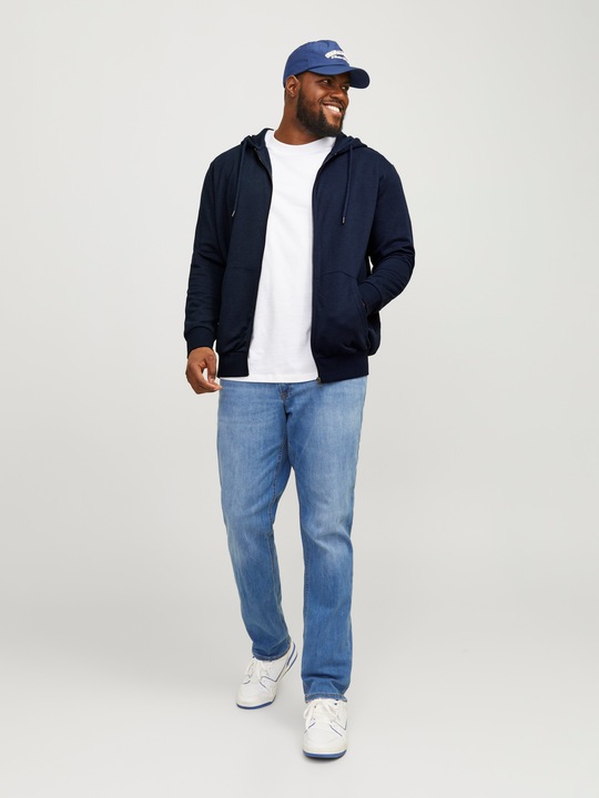 Produktbild Jack & Jones Durchgehender Reissverschluss Plus Size Hoodie (8XL)