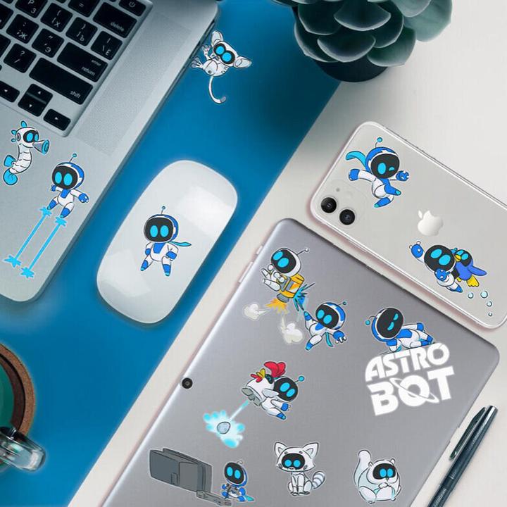 Actual product image Paladone Products Astro Bot Vinyl Sticker Set Astro Bot (47 Sticker)