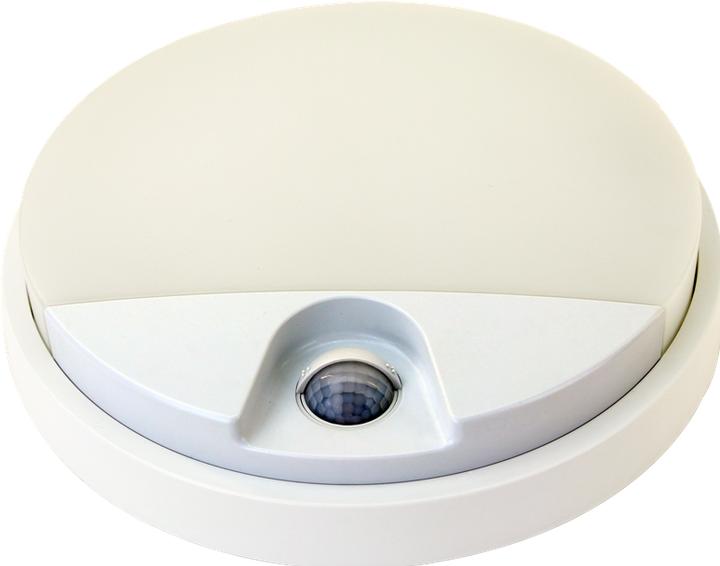 Tracon Wandleuchte mit Bewegungsmelder, rund (140 lm)