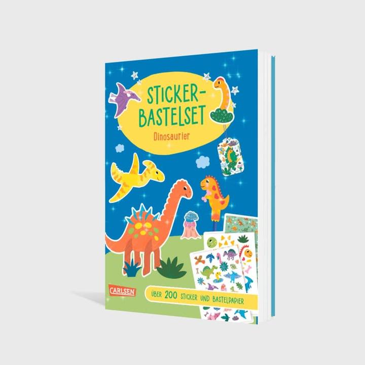 Image du produit Bastelset für Kinder: Sticker-Bastelset: Dinosaurier