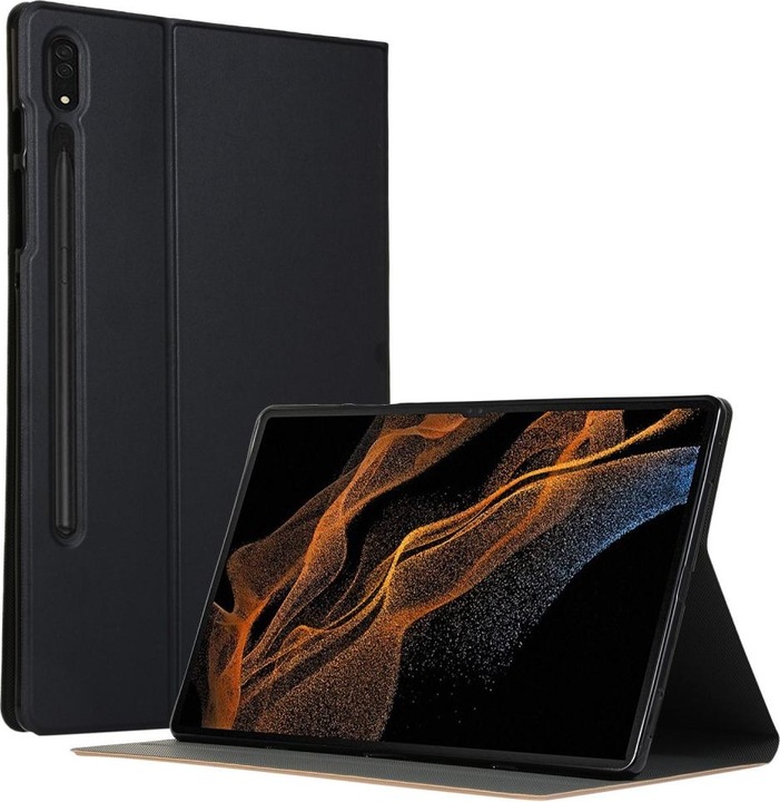 Actual product image Cover-Discount Galaxy Tab S8 Ultra - Tri-fold Smart Case black (Galaxy Tab S8 Ultra)