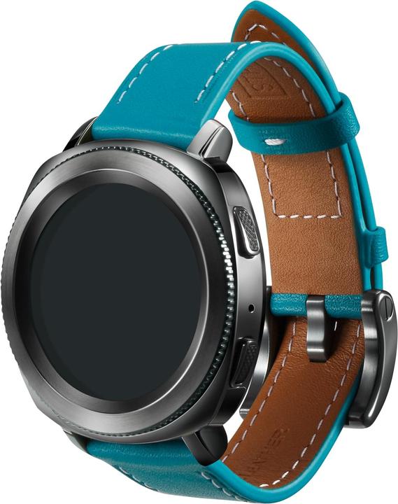 Image du produit Strap Studio Bracelet en cuir turquoise (20 mm, Cuir)