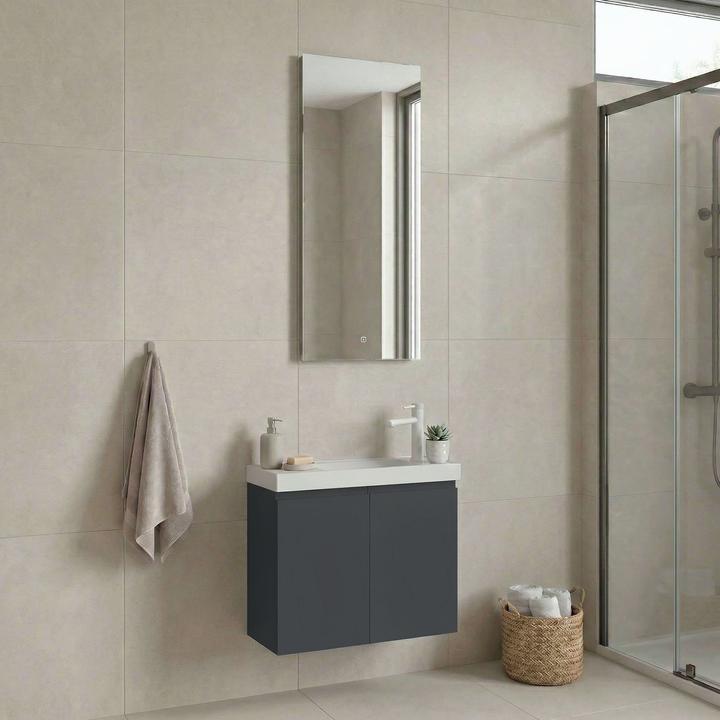Produktbild Homitis Ferla 60 Bathroom Cabinet With Sink & Mirror Set (2 Pieces)