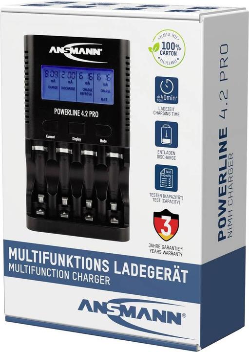 Produktbild Ansmann Powerline 4.2 Pro (1 Stk., AAA, AA, Ladegerät ohne Akku)