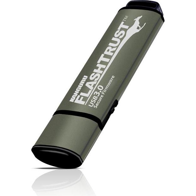 iStorage 32G Kanguru FlashTrust (32 GB, USB 3.0), USB Stick, Grün
