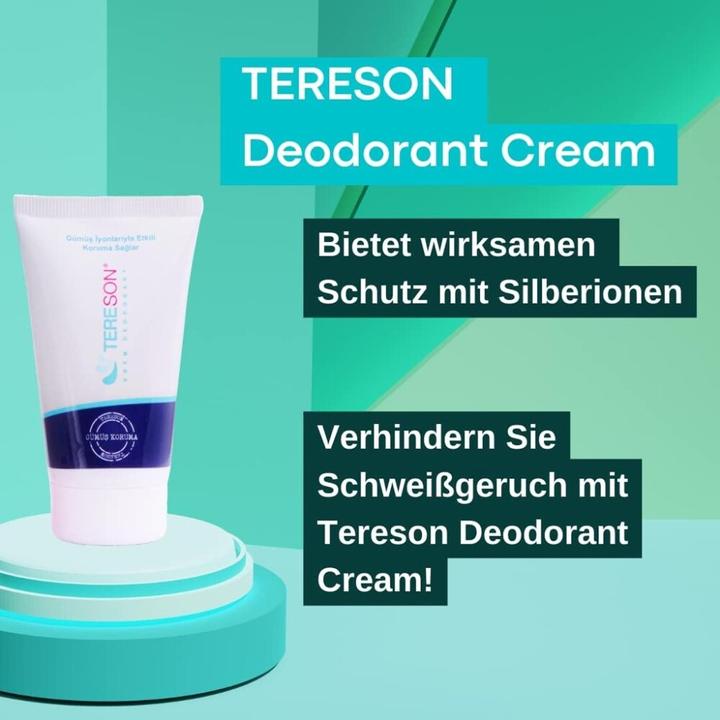 Actual product image Tereson Cream deodorant, long-term protection against body odour with silver ion formula (Crème, Spray)