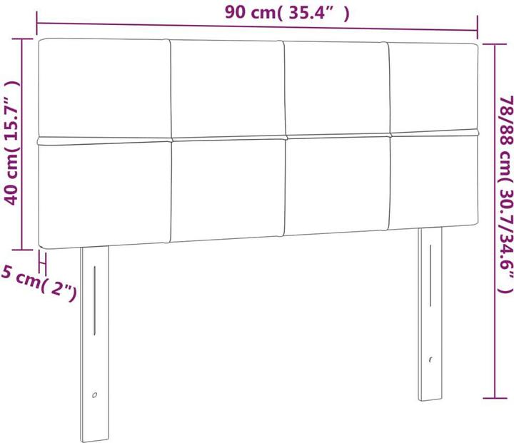 Actual product image VidaXL Ryanne (90 x 5 x 88 cm)