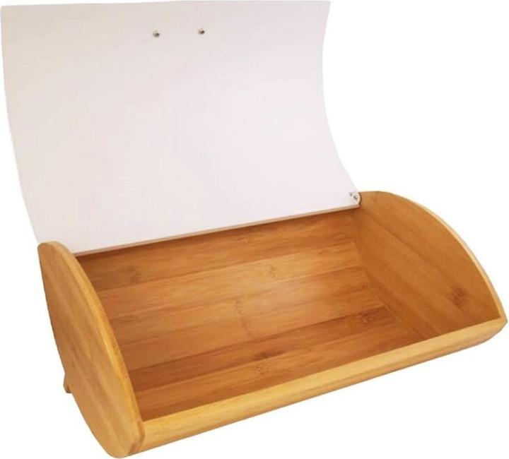 Actual product image Maestro MR-1775-IVORY Brotkasten andere Elfenbein Holz Bambus Metall