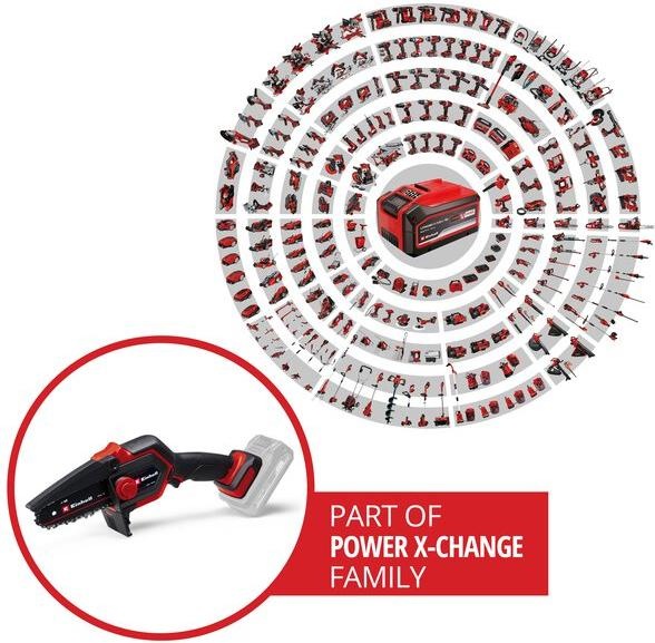 Actual product image Einhell 4600040 GE-PS 18/15 Li BL-Solo Power X-Change 18V Li-Ion cordless chainsaw (Battery chain saw)