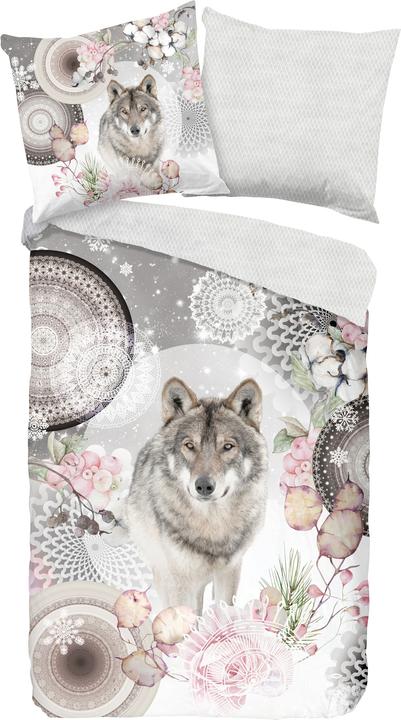 Produktbild HIP Flanell Bettwäsche Isaci grey (Bettwäsche Set, 135 x 200 cm, 80 x 80 cm)