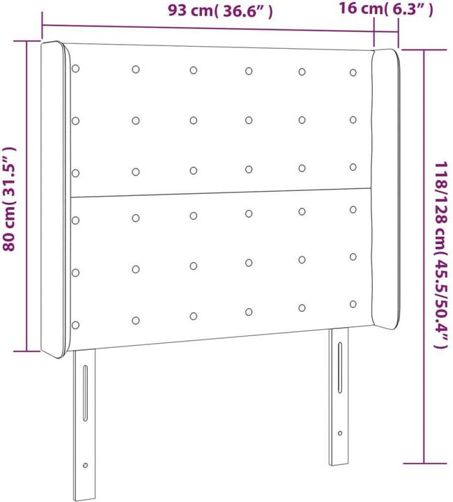 Image du produit vidaXL Astrid (93 x 16 x 128 cm)