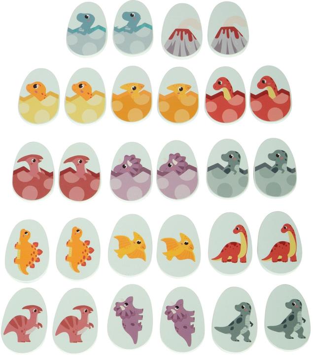 Produktbild small foot Memo „Dino“ (Deutsch, Multilingual, 2 - 4 Spieler)