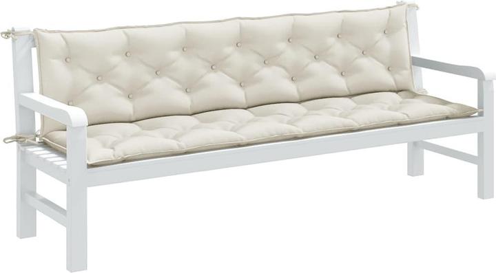 Produktbild vidaXL Gartenbank-Auflagen 2 Stk. Stoff (200 x 50 x 7 cm)