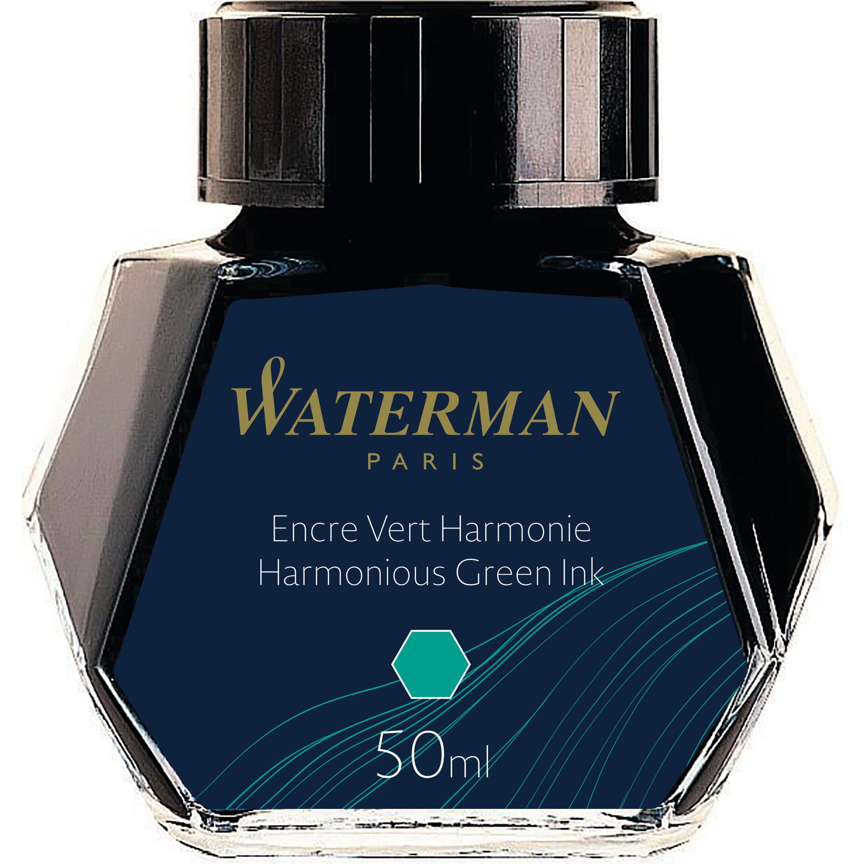 Waterman, Ersatzpatrone, Tintenflacon (Tintenfass, Grün)