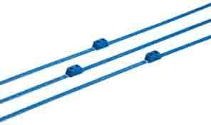 Actual product image RS PRO Nylon 66 Cable Tie Double Head Blue 8mm x 900mm, 50 pcs. (Plastic cable ties, 900 mm, 50 pcs.)