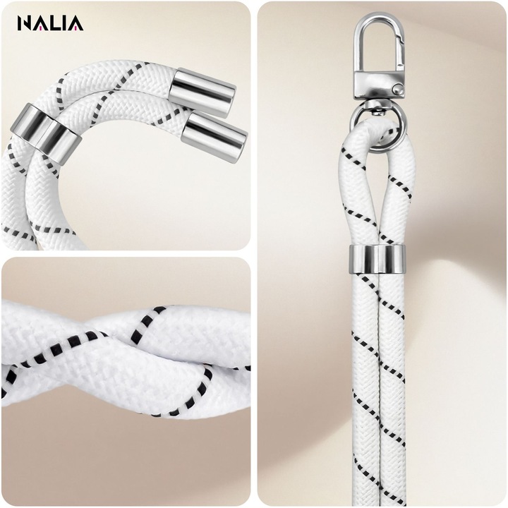 Produktbild Nalia HoldMe Lanyard Handykette – Universal Trageband für Smartphones - Verstellbar, Soft & Elastisch