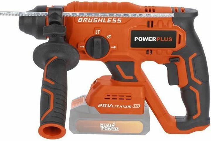Produktbild Powerplus Dual Power Bohrhammer bürstenlos 20V - exkl. Akku und Ladegerät - 5 Acc.