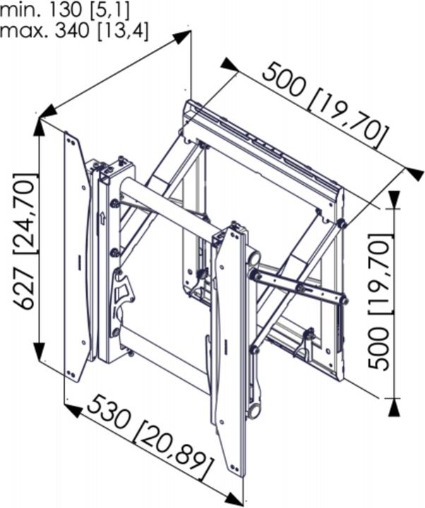 Actual product image Vogels Pfw 6875 (Wall, 72 kg, 37" - 65")