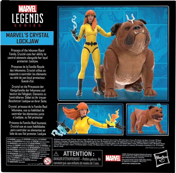 Image du produit Hasbro Inhumans Marvel Legends Deluxe Actionfiguren Set Crystal and Lockjaw