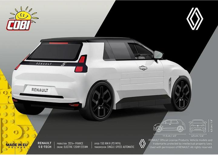 Produktbild Cobi Renault 5 E-TECH white 78kl 24675