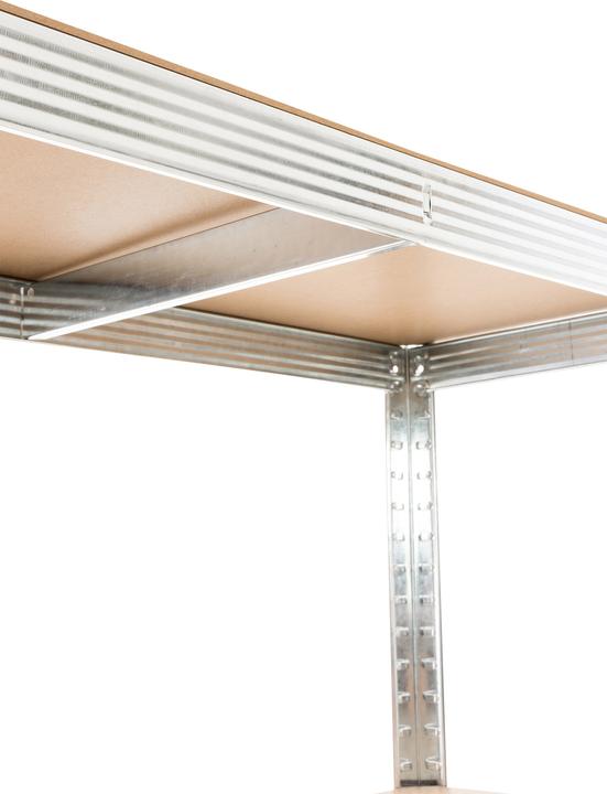 Actual product image CLP Set of 2 boltless shelves G 90x40x180 cm, silver