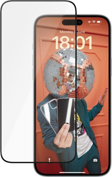 Actual product image PanzerGlass Ceramic Protection for iPhone 15 Plus | Ultra-Wide Fit w. EasyAlignerr (1 pcs., Apple iPhone 15 Plus)