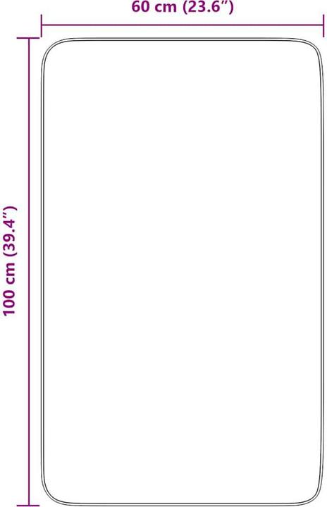 Produktbild vidaXL Shaggy-Teppich (100 x 60 cm)