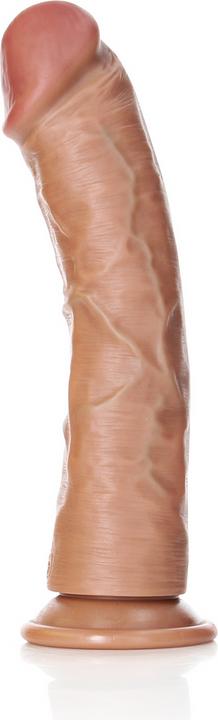 Actual product image RealRock Curved Realistic Dildo with Suction Cup - 9"/ 23 cm