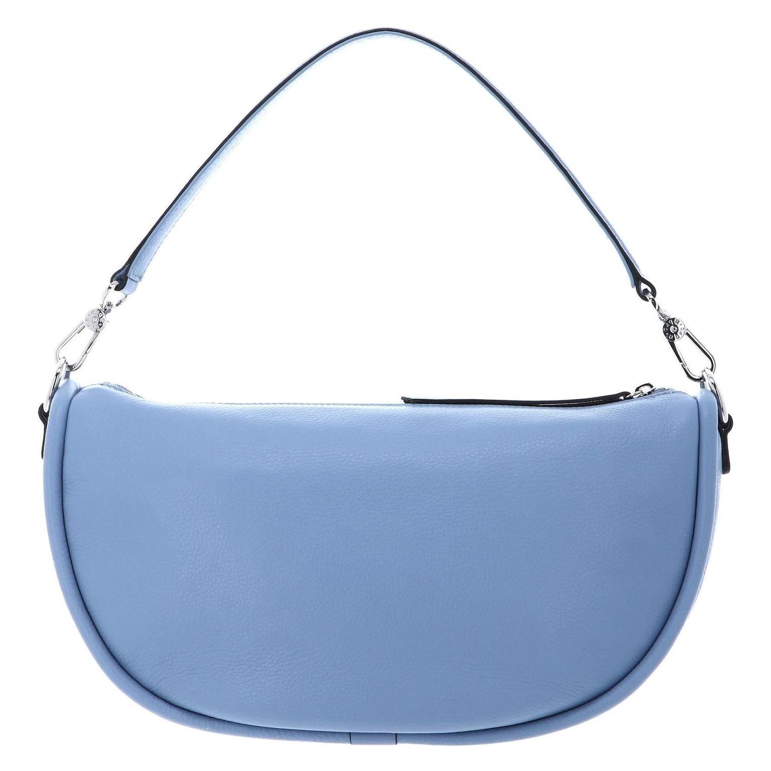 Abro, Damen, Handtasche, Willow Schultertasche Leder 34.5 Cm, Blau