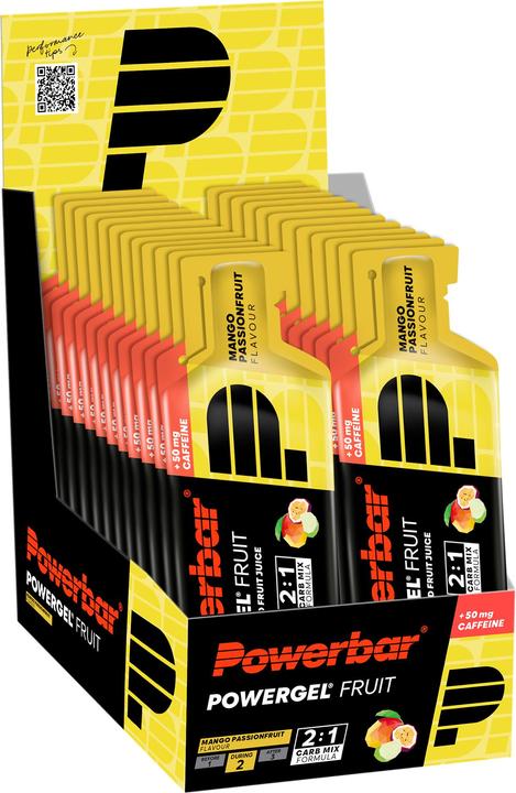 Produktbild Powerbar PowerGel Fruit (Mango, Maracuja, Koffein, 24 Stk., 984 g)