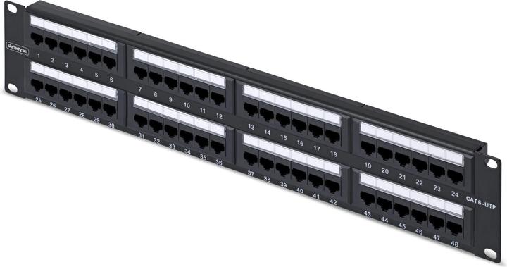 Actual product image StarTech 48-PORT 2U CAT6 PATCH PANEL NMS NS ACCS