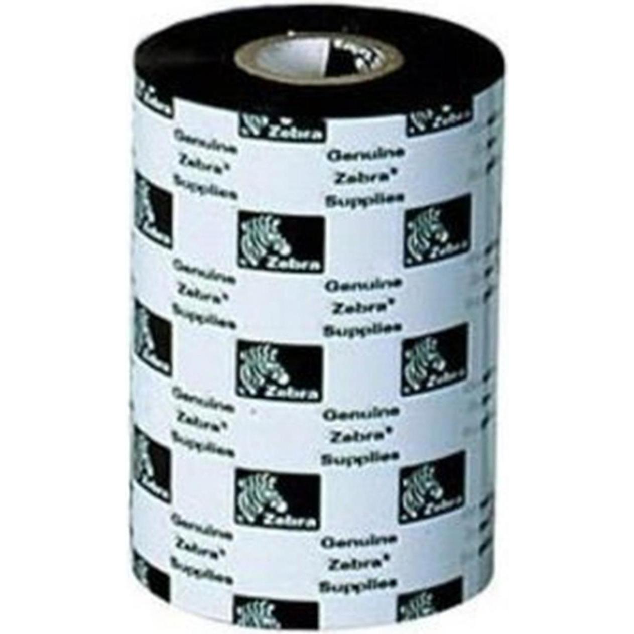 Zebra, Beschriftungsband, Ribbon, wax/resin, 83mm x 300m (8.30 cm, Schwarz)