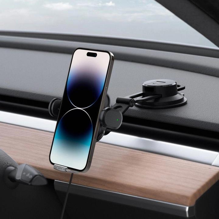 Image du produit Spigen Support voiture avec chargeur UTS35W Onetap Support voiture universel pour pare-brise et tableau de