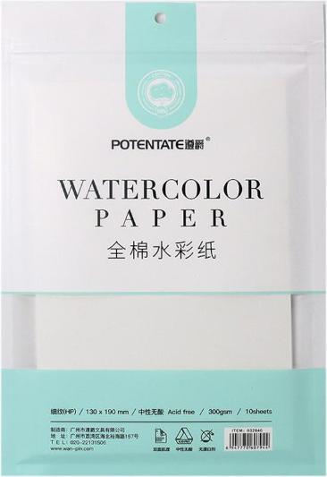 Potentate Watercolour paper 10 pack (13 x 19 cm)