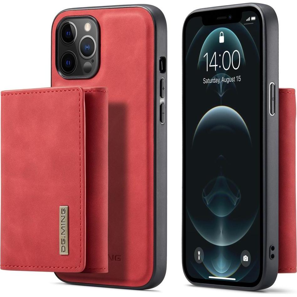 Cover-Discount iPhone 13 mini - Hülle mit Kreditkarten Etui rot (Apple iPhone 13 mini), Smartphone Hülle, Rot