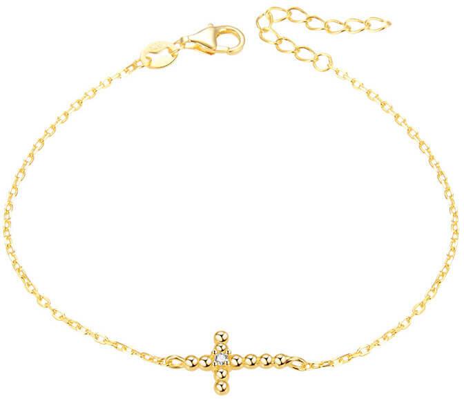 Immagine prodotto Beneto Bracciale placcato oro con croce AGB580 / 21-GOLD (L)