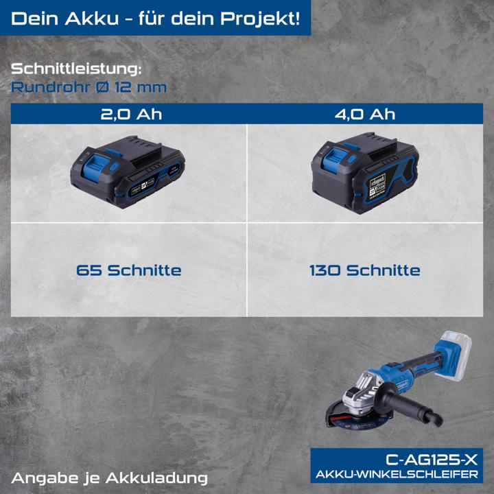 Image du produit Scheppach Meuleuse d'angle sans fil C-AG125-X (DIY) (125 mm)