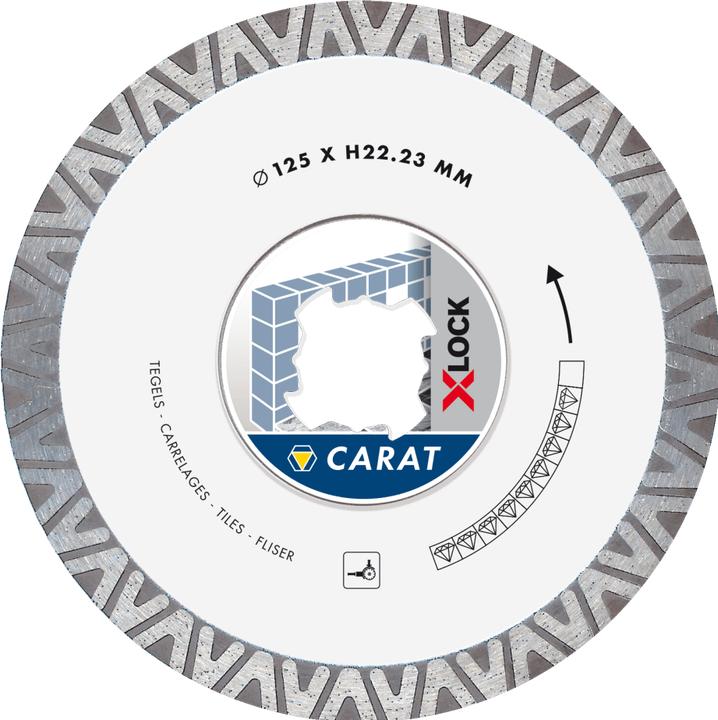 Actual product image Carat CTXLOCK125 X-LOCK Diamanttrennscheibe Fliesen/Naturstein 125 x 22,23