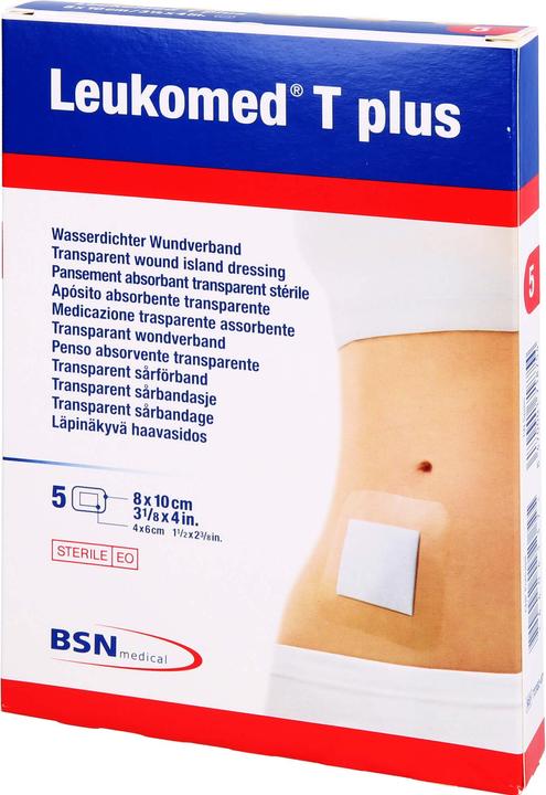 Actual product image BSN T plus transparent wound dressing 8x10cm with wound pad (5 x)