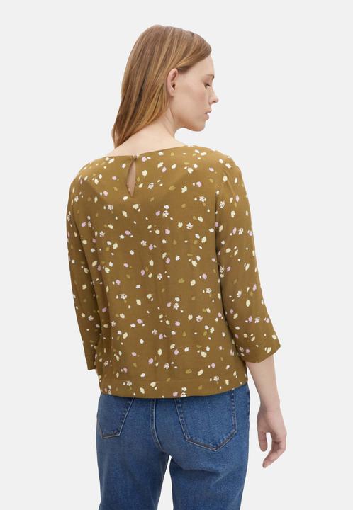 Immagine prodotto Tom Tailor Bluse Gemusterte Sommerbluse mit U-Boot Ausschnitt (36)