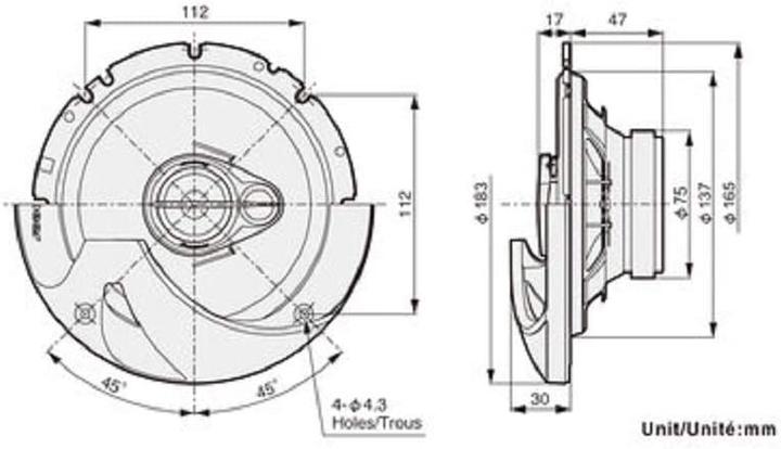 Actual product image Pioneer TS-R1750S (250 W, 17 cm)