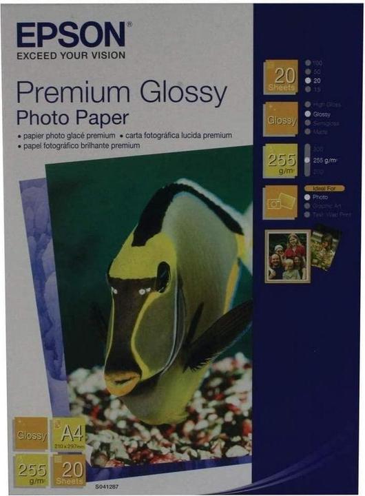 Immagine prodotto Epson Carta fotografica lucida A4 Premium (255 g/m², A4, 20 pz.)
