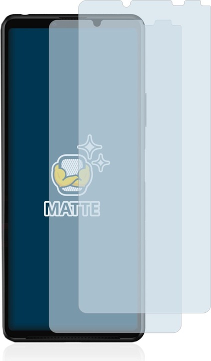 Actual product image BROTECT Anti-glare screen protector matt (2 Piece, Sony Xperia 10 III)