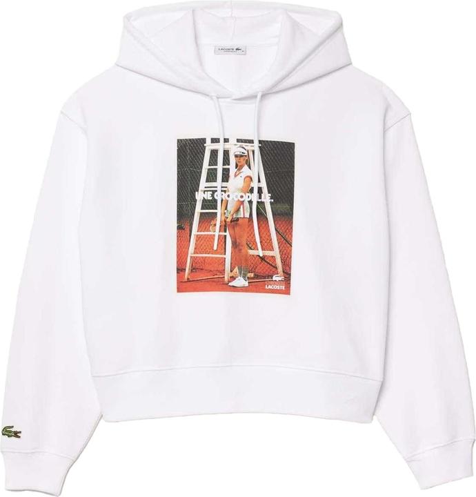 Immagine prodotto Lacoste Felpa con Cappuccio Oversize Stampa Donna (34)