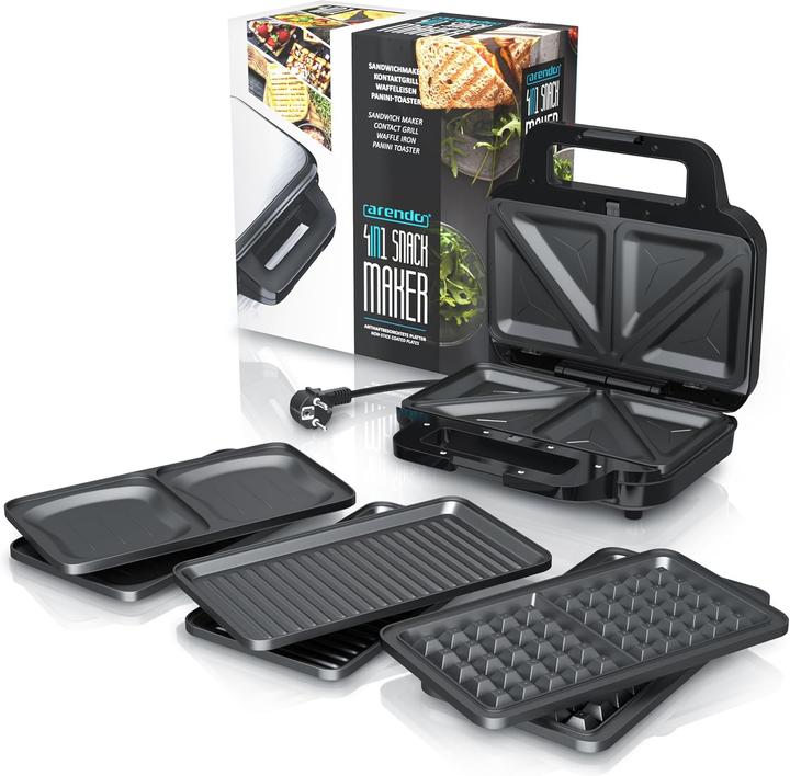 Produktbild Arendo Sandwichmaker mit Wechselplatten