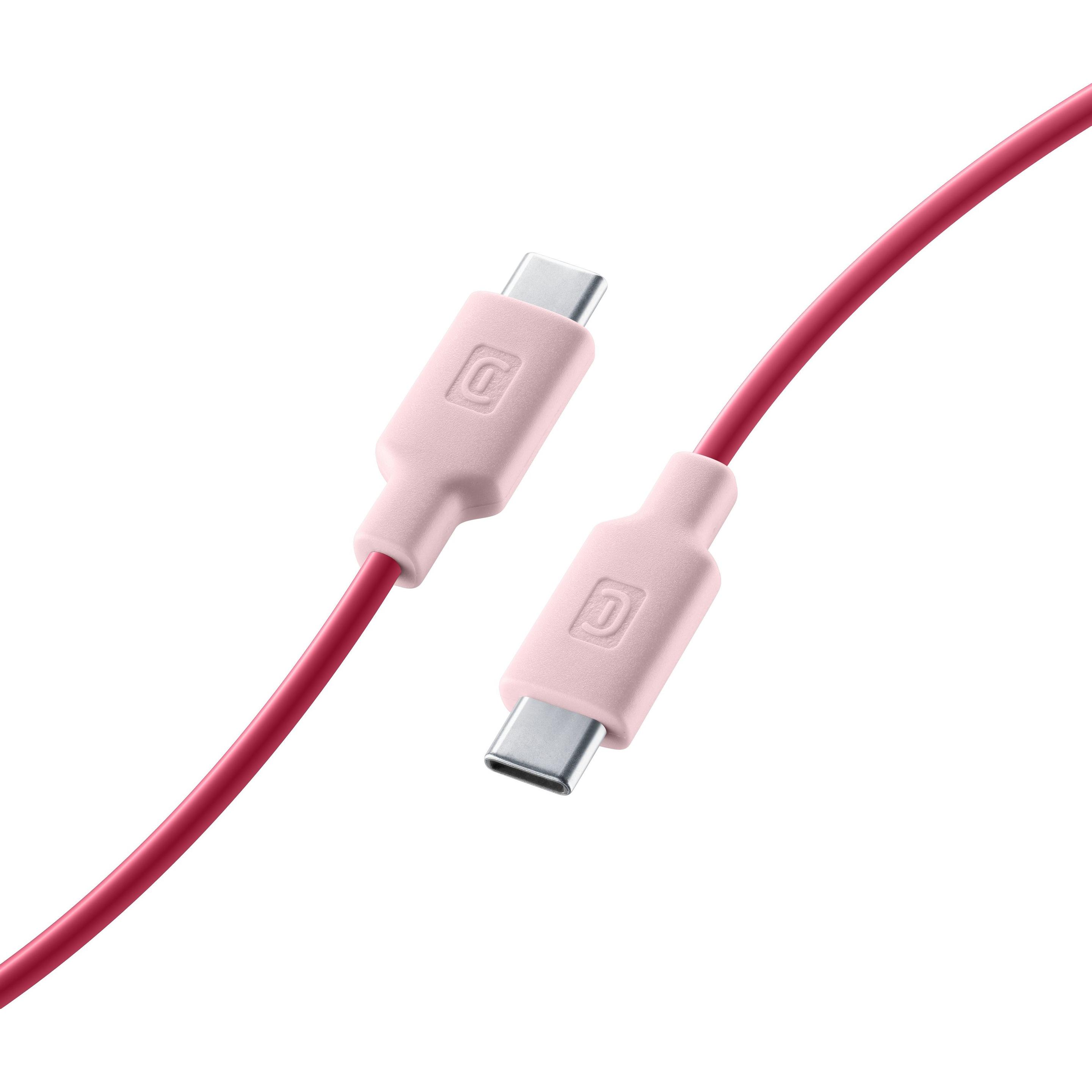 Thumbnail - Cellularline Stylecolor Cable 100cm - USB-C to USB-C (1 m, USB 3.2 Gen 2), USB Kabel