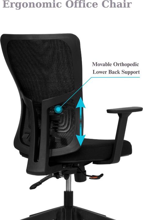 Image du produit Kalune Design Lumbar 108 Black Office Chair